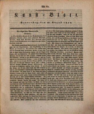 Morgenblatt für gebildete Stände. Kunst-Blatt (Morgenblatt für gebildete Stände) Donnerstag 22. August 1822