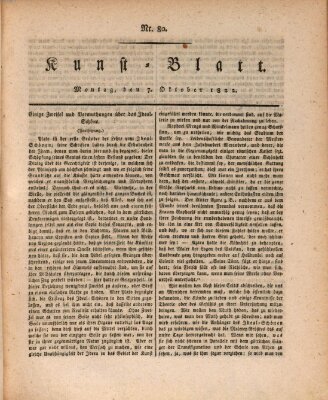 Morgenblatt für gebildete Stände. Kunst-Blatt (Morgenblatt für gebildete Stände) Montag 7. Oktober 1822