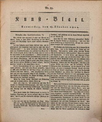 Morgenblatt für gebildete Stände. Kunst-Blatt (Morgenblatt für gebildete Stände) Donnerstag 17. Oktober 1822