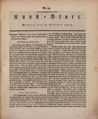 Morgenblatt für gebildete Stände. Kunst-Blatt (Morgenblatt für gebildete Stände) Montag 21. Oktober 1822