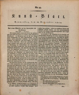 Morgenblatt für gebildete Stände. Kunst-Blatt (Morgenblatt für gebildete Stände) Donnerstag 28. November 1822