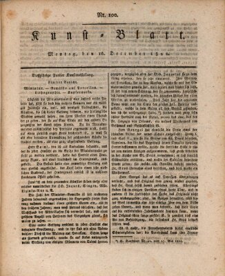 Morgenblatt für gebildete Stände. Kunst-Blatt (Morgenblatt für gebildete Stände) Montag 16. Dezember 1822