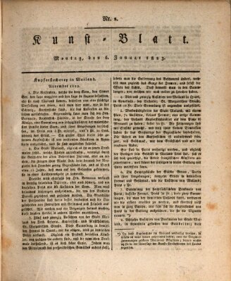 Morgenblatt für gebildete Stände. Kunst-Blatt (Morgenblatt für gebildete Stände) Montag 6. Januar 1823