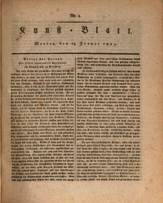 Morgenblatt für gebildete Stände. Kunst-Blatt (Morgenblatt für gebildete Stände) Montag 13. Januar 1823