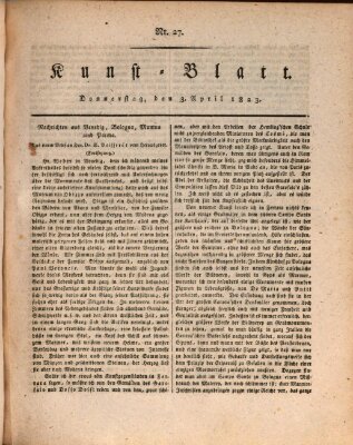 Morgenblatt für gebildete Stände. Kunst-Blatt (Morgenblatt für gebildete Stände) Donnerstag 3. April 1823