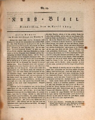 Morgenblatt für gebildete Stände. Kunst-Blatt (Morgenblatt für gebildete Stände) Donnerstag 10. April 1823