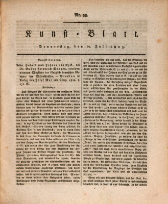 Morgenblatt für gebildete Stände. Kunst-Blatt (Morgenblatt für gebildete Stände) Donnerstag 10. Juli 1823