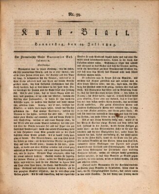 Morgenblatt für gebildete Stände. Kunst-Blatt (Morgenblatt für gebildete Stände) Donnerstag 24. Juli 1823