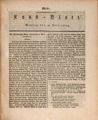 Morgenblatt für gebildete Stände. Kunst-Blatt (Morgenblatt für gebildete Stände) Montag 28. Juli 1823