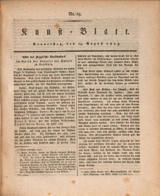 Morgenblatt für gebildete Stände. Kunst-Blatt (Morgenblatt für gebildete Stände) Donnerstag 14. August 1823