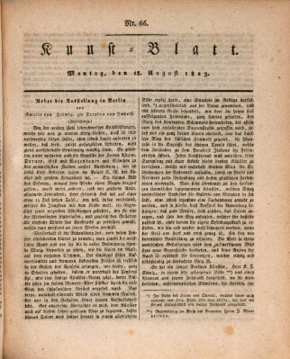 Morgenblatt für gebildete Stände. Kunst-Blatt (Morgenblatt für gebildete Stände) Montag 18. August 1823