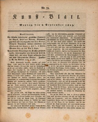 Morgenblatt für gebildete Stände. Kunst-Blatt (Morgenblatt für gebildete Stände) Montag 8. September 1823