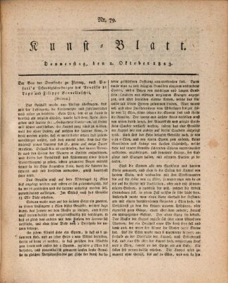 Morgenblatt für gebildete Stände. Kunst-Blatt (Morgenblatt für gebildete Stände) Donnerstag 2. Oktober 1823