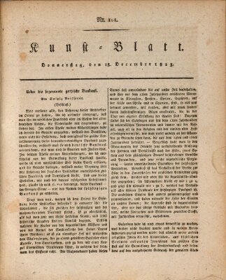 Morgenblatt für gebildete Stände. Kunst-Blatt (Morgenblatt für gebildete Stände) Donnerstag 18. Dezember 1823