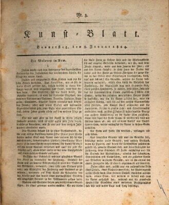 Morgenblatt für gebildete Stände. Kunst-Blatt (Morgenblatt für gebildete Stände) Donnerstag 8. Januar 1824