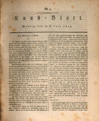 Morgenblatt für gebildete Stände. Kunst-Blatt (Morgenblatt für gebildete Stände) Montag 12. Januar 1824