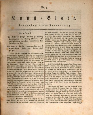 Morgenblatt für gebildete Stände. Kunst-Blatt (Morgenblatt für gebildete Stände) Donnerstag 15. Januar 1824