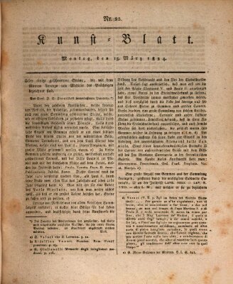 Morgenblatt für gebildete Stände. Kunst-Blatt (Morgenblatt für gebildete Stände) Montag 15. März 1824