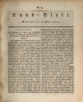 Morgenblatt für gebildete Stände. Kunst-Blatt (Morgenblatt für gebildete Stände) Montag 31. Mai 1824