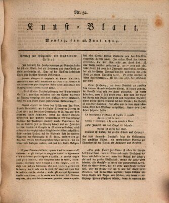 Morgenblatt für gebildete Stände. Kunst-Blatt (Morgenblatt für gebildete Stände) Montag 28. Juni 1824