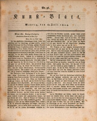 Morgenblatt für gebildete Stände. Kunst-Blatt (Morgenblatt für gebildete Stände) Montag 12. Juli 1824