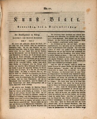 Morgenblatt für gebildete Stände. Kunst-Blatt (Morgenblatt für gebildete Stände) Donnerstag 2. September 1824