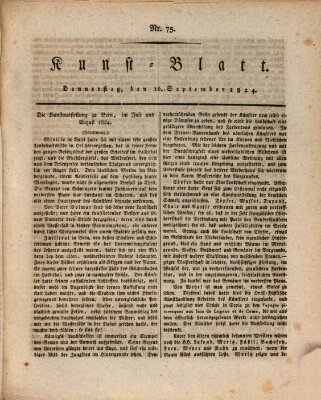 Morgenblatt für gebildete Stände. Kunst-Blatt (Morgenblatt für gebildete Stände) Donnerstag 16. September 1824