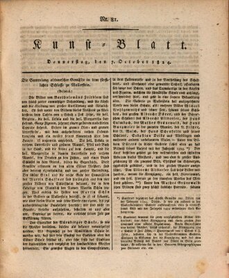 Morgenblatt für gebildete Stände. Kunst-Blatt (Morgenblatt für gebildete Stände) Donnerstag 7. Oktober 1824