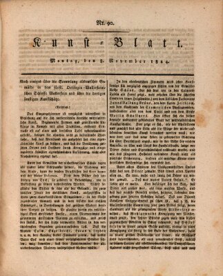 Morgenblatt für gebildete Stände. Kunst-Blatt (Morgenblatt für gebildete Stände) Montag 8. November 1824