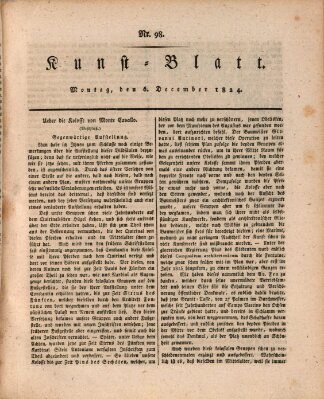 Morgenblatt für gebildete Stände. Kunst-Blatt (Morgenblatt für gebildete Stände) Montag 6. Dezember 1824