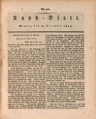 Morgenblatt für gebildete Stände. Kunst-Blatt (Morgenblatt für gebildete Stände) Montag 13. Dezember 1824