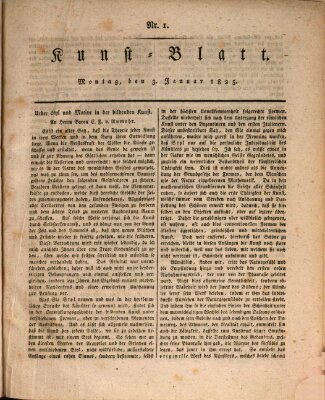 Morgenblatt für gebildete Stände. Kunst-Blatt (Morgenblatt für gebildete Stände) Montag 3. Januar 1825