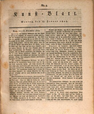 Morgenblatt für gebildete Stände. Kunst-Blatt (Morgenblatt für gebildete Stände) Montag 17. Januar 1825