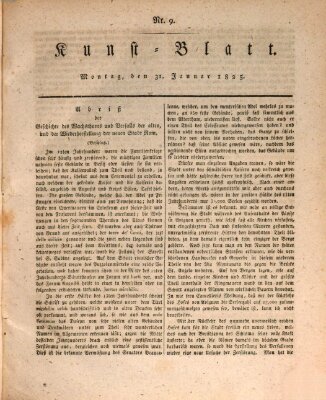 Morgenblatt für gebildete Stände. Kunst-Blatt (Morgenblatt für gebildete Stände) Montag 31. Januar 1825