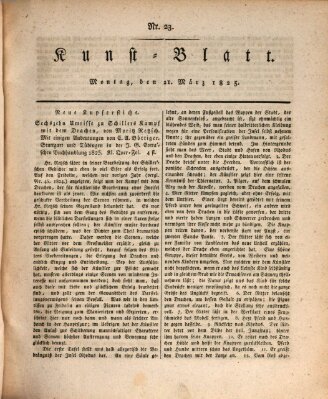 Morgenblatt für gebildete Stände. Kunst-Blatt (Morgenblatt für gebildete Stände) Montag 21. März 1825