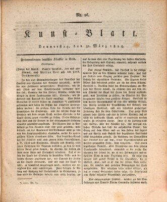 Morgenblatt für gebildete Stände. Kunst-Blatt (Morgenblatt für gebildete Stände) Donnerstag 31. März 1825