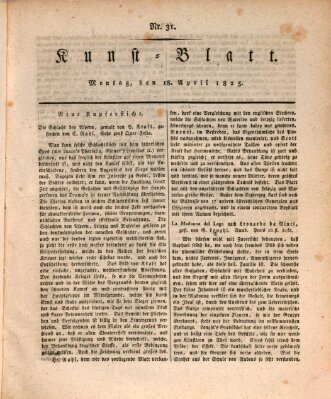 Morgenblatt für gebildete Stände. Kunst-Blatt (Morgenblatt für gebildete Stände) Montag 18. April 1825