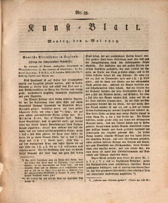 Morgenblatt für gebildete Stände. Kunst-Blatt (Morgenblatt für gebildete Stände) Montag 2. Mai 1825