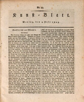 Morgenblatt für gebildete Stände. Kunst-Blatt (Morgenblatt für gebildete Stände) Montag 4. Juli 1825