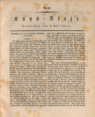 Morgenblatt für gebildete Stände. Kunst-Blatt (Morgenblatt für gebildete Stände) Donnerstag 21. Juli 1825