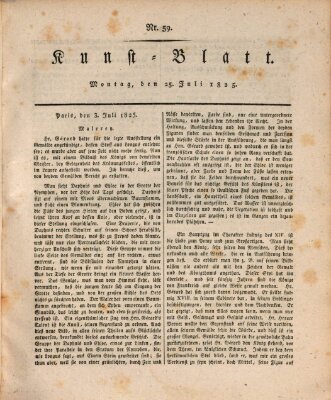 Morgenblatt für gebildete Stände. Kunst-Blatt (Morgenblatt für gebildete Stände) Montag 25. Juli 1825