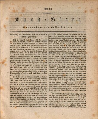 Morgenblatt für gebildete Stände. Kunst-Blatt (Morgenblatt für gebildete Stände) Donnerstag 28. Juli 1825