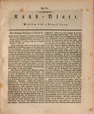 Morgenblatt für gebildete Stände. Kunst-Blatt (Morgenblatt für gebildete Stände) Montag 1. August 1825