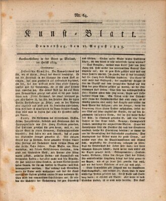 Morgenblatt für gebildete Stände. Kunst-Blatt (Morgenblatt für gebildete Stände) Donnerstag 11. August 1825