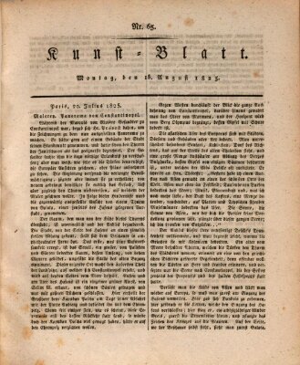 Morgenblatt für gebildete Stände. Kunst-Blatt (Morgenblatt für gebildete Stände) Montag 15. August 1825