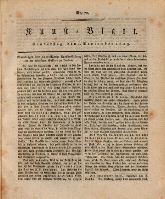 Morgenblatt für gebildete Stände. Kunst-Blatt (Morgenblatt für gebildete Stände) Donnerstag 1. September 1825