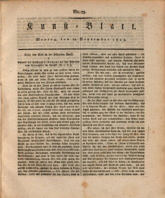 Morgenblatt für gebildete Stände. Kunst-Blatt (Morgenblatt für gebildete Stände) Montag 19. September 1825