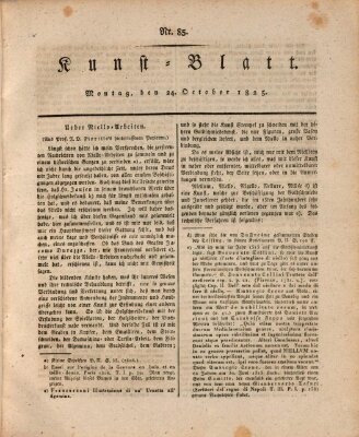 Morgenblatt für gebildete Stände. Kunst-Blatt (Morgenblatt für gebildete Stände) Montag 24. Oktober 1825