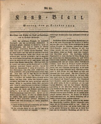 Morgenblatt für gebildete Stände. Kunst-Blatt (Morgenblatt für gebildete Stände) Montag 31. Oktober 1825