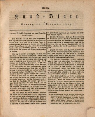 Morgenblatt für gebildete Stände. Kunst-Blatt (Morgenblatt für gebildete Stände) Montag 7. November 1825